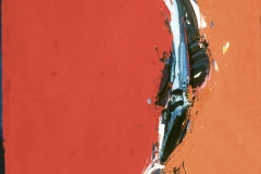 Figure on Red and Orange